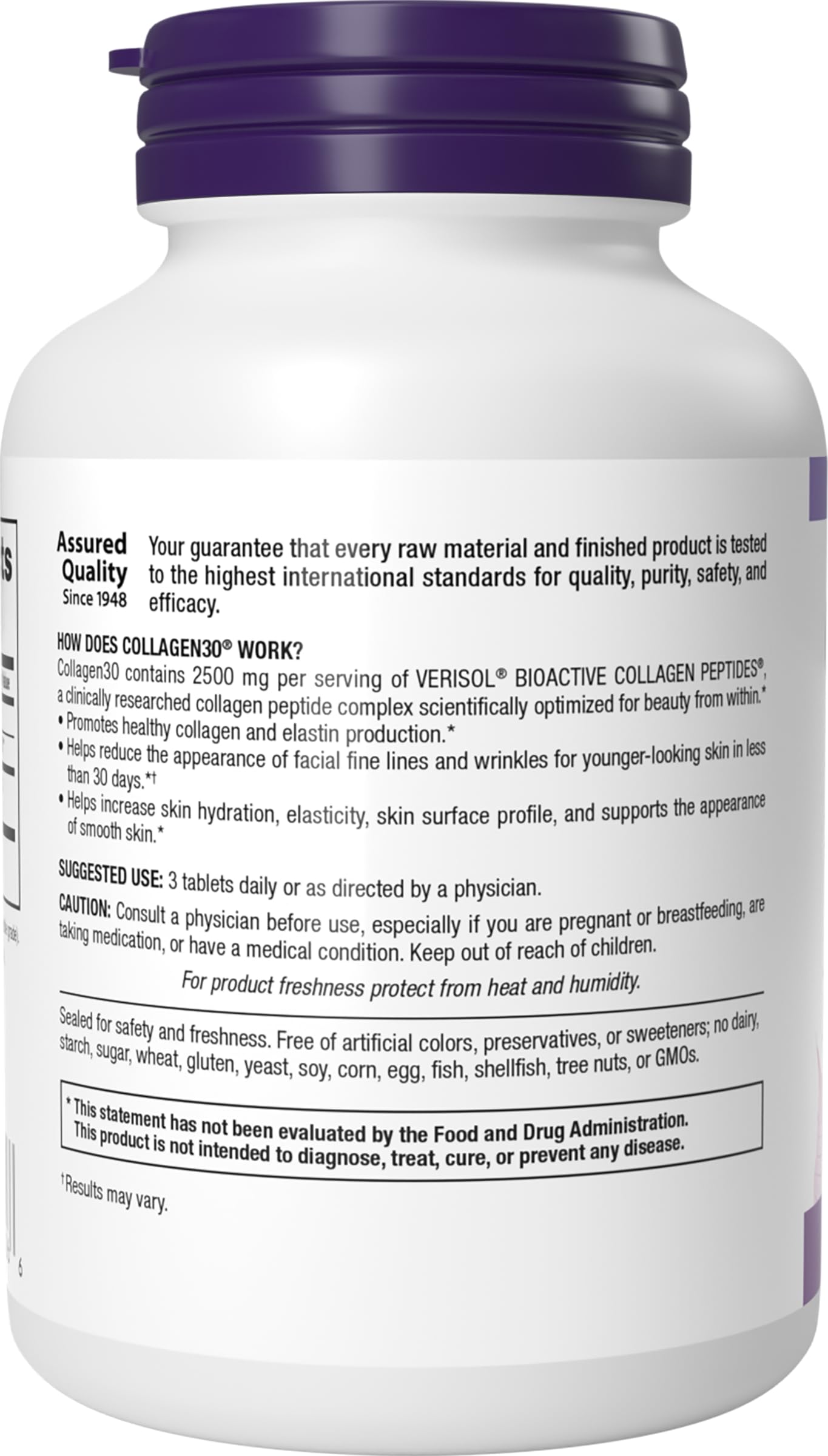 Webber Naturals tabletas junto a vaso de agua mostrando uso diario sugerido