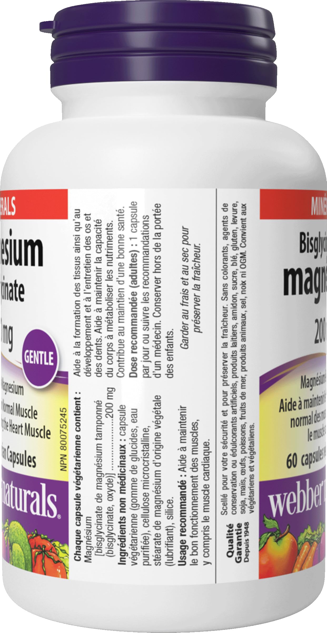 Webber Naturals empaque sostenible resaltando presentación y conservación