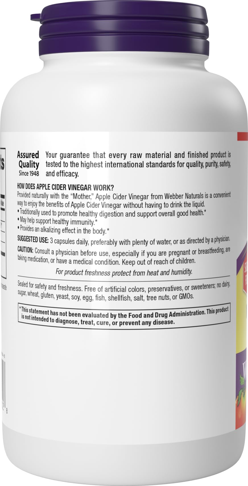 Escena de cocina con frasco Webber Naturals en encimera, integración en estilo de vida saludable