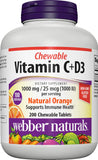 Webber Naturals frasco frontal mostrando etiqueta clara y beneficios