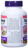 Webber Naturals comparación de tamaño con moneda, envase de 90 tabletas