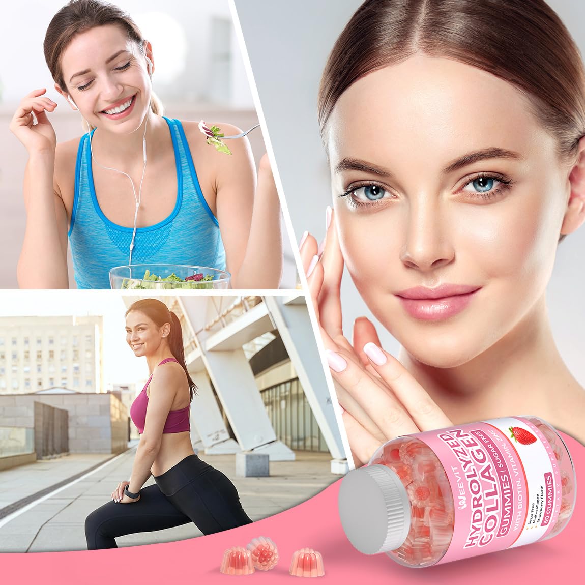 WEEVIT bote abierto con gominolas visibles y aspecto apetecible