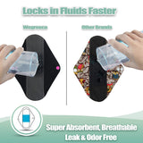 wegreeco compresa ajustada a la ropa interior con broches, sujeción estable