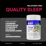Weider etiqueta de ingredientes destacando ashwagandha y magnesio