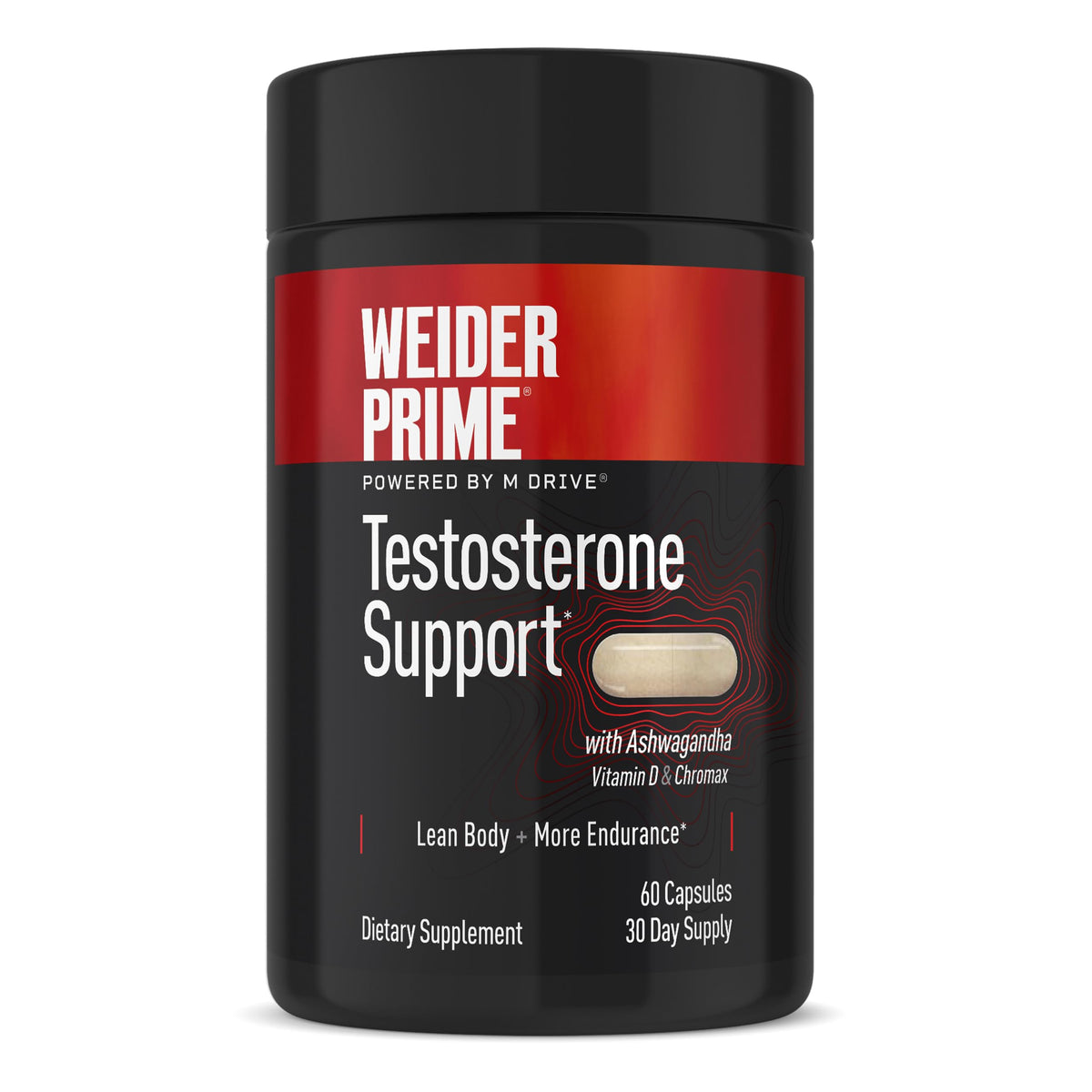 Weider Prime frasco frontal mostrando etiqueta y beneficios claros