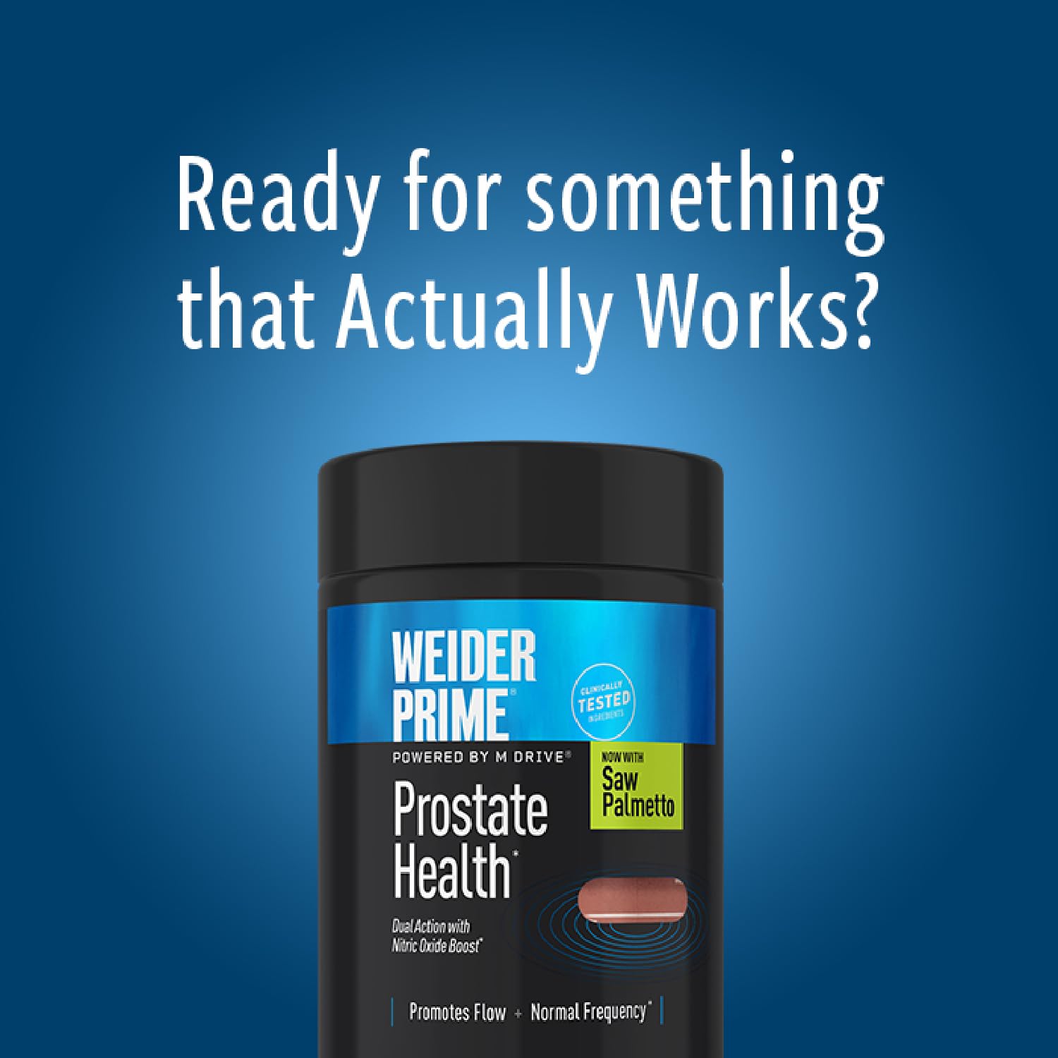 Weider Prime Prostate ambientación nocturna representando rutina y descanso