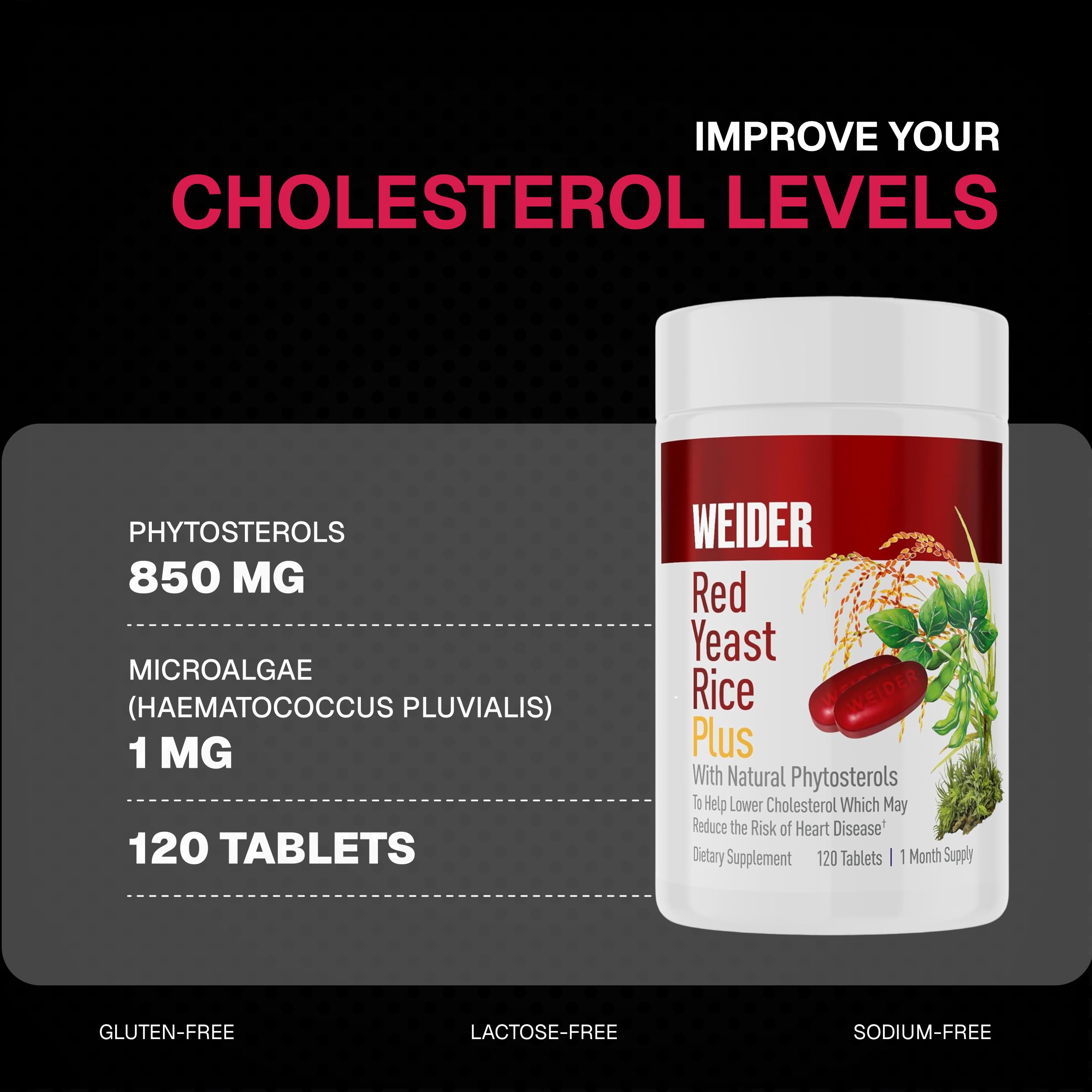 Weider etiqueta con información nutricional clara y beneficios visibles