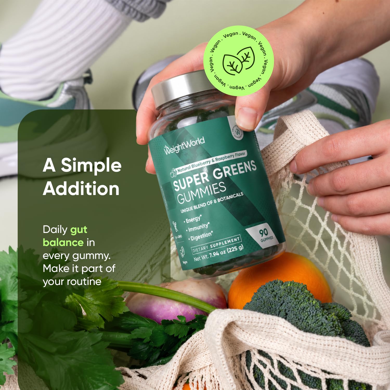 WeightWorld etiqueta con lista de ingredientes y vitaminas para transparencia