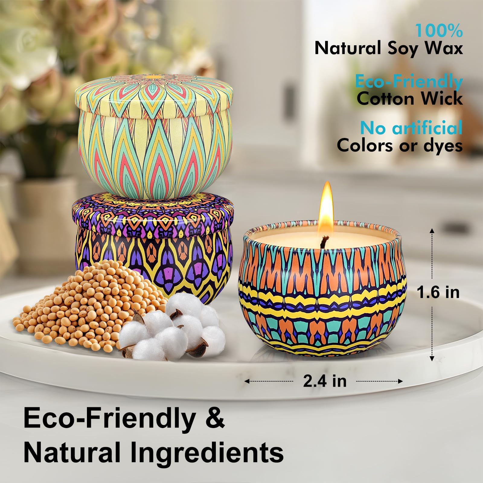 Weimingte velas encendidas creando ambiente acogedor y fragancia duradera