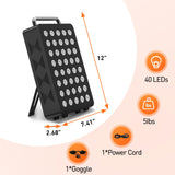 WEIVIRED accesorios incluidos: gafas protectoras y soporte ajustable para seguridad