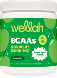 Wellah frasco frente mostrando sabor manzana verde y ventaja refrescante
