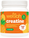 Wellah creatina para mujer vista frontal del envase con aspecto tropical y confianza