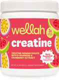 Wellah creatine frente del envase con sabor guava passionfruit y fácil identificación