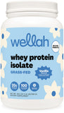 Wellah envase frontal del producto mostrando etiqueta y beneficio de 20 g proteína