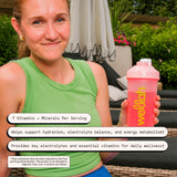 Wellah etiqueta nutricional visible indicando vitaminas y electrolitos