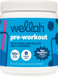 Wellah frasco Blue Raspberry frente mostrando diseño y 30 servicios