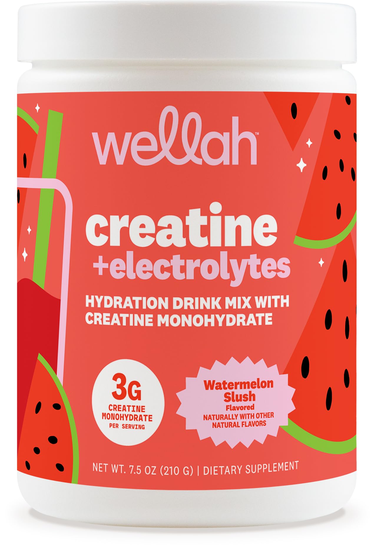 Wellah envase frontal Watermelon Slush mostrando la marca y sabor refrescante