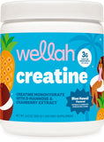 Wellah frente del envase mostrando 50 raciones y sabor Blue Hawaii, fácil de integrar