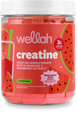 Wellah empaque frontal mostrando 30 sobres y diseño Watermelon Slush, ideal para portabilidad
