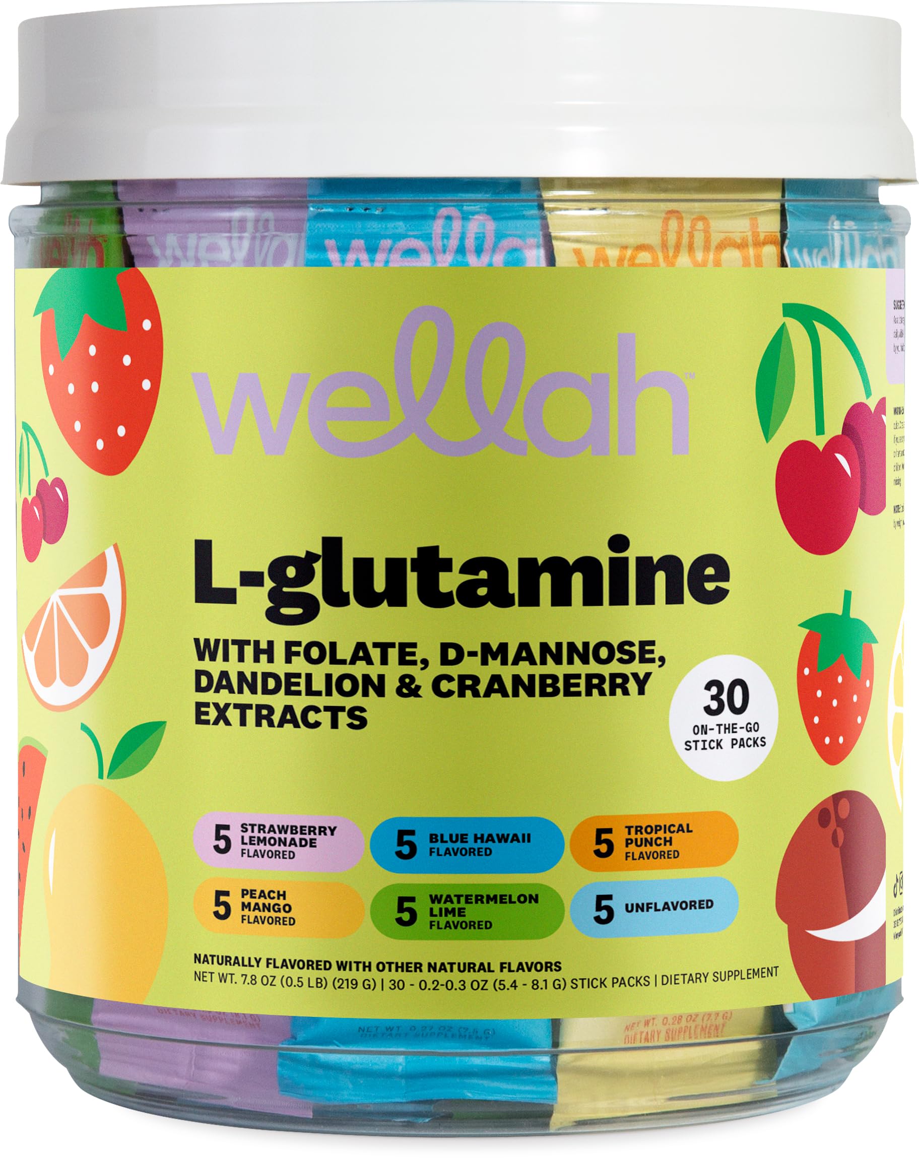 Wellah empaque frontal mostrando variedad de sabores y conveniencia