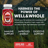 Well&Whole etiqueta nutricional destacando ingredientes y origen grass fed