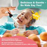 Well&Whole gotas mezcladas en jugo para rutina matutina práctica