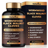 Wellanova frasco frontal mostrando etiqueta clara y beneficio digestivo