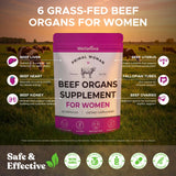 Wellanova ingredientes de órganos secos sobre fondo neutro, aporte nutricional