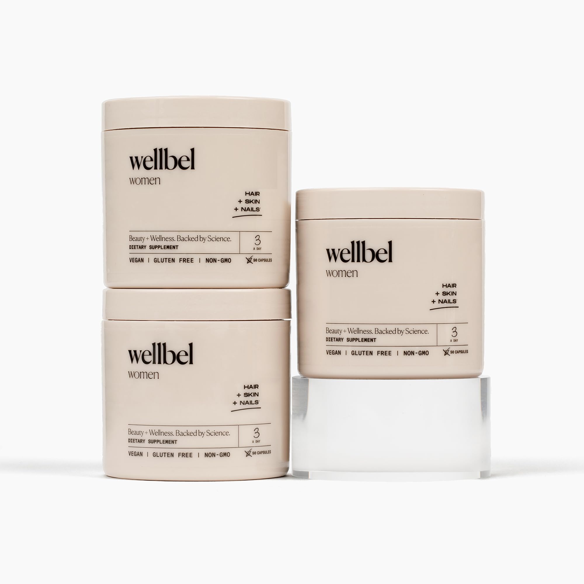 WELLBEL frente del empaque mostrando producto y beneficios