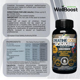 WellBoost gominolas en mochila de gimnasio como suplemento previo