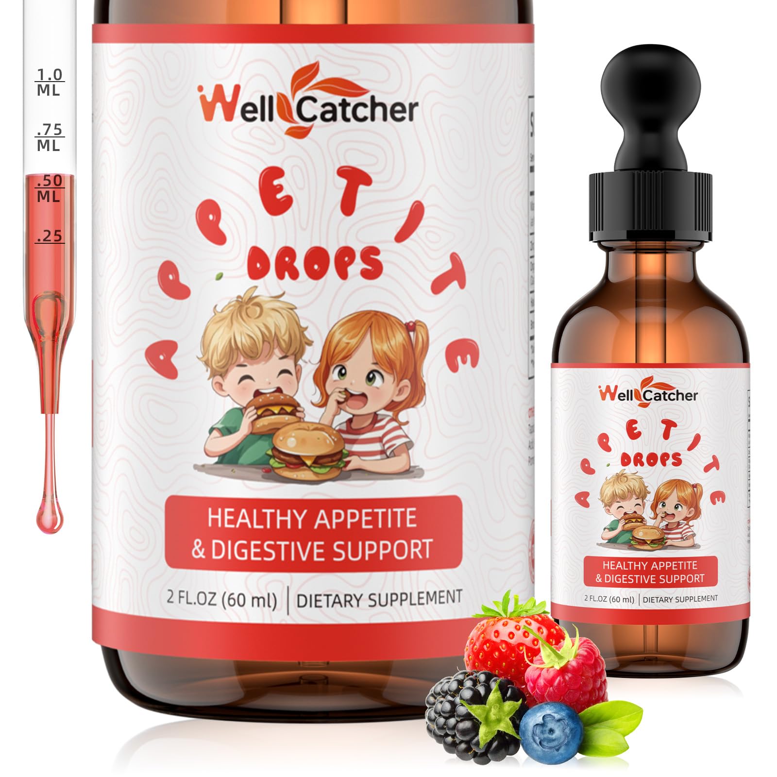 Wellcatcher frente del envase mostrando etiqueta clara y beneficios