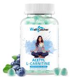 Wellcatcher frente del envase mostrando 60 gomitas y beneficios