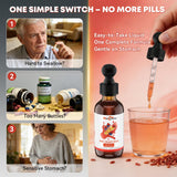 Wellcatcher gota en cuchara con naranja sanguina para sabor agradable
