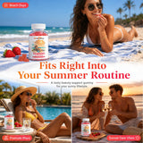 Wellcatcher en una rutina de belleza matutina junto a protector solar