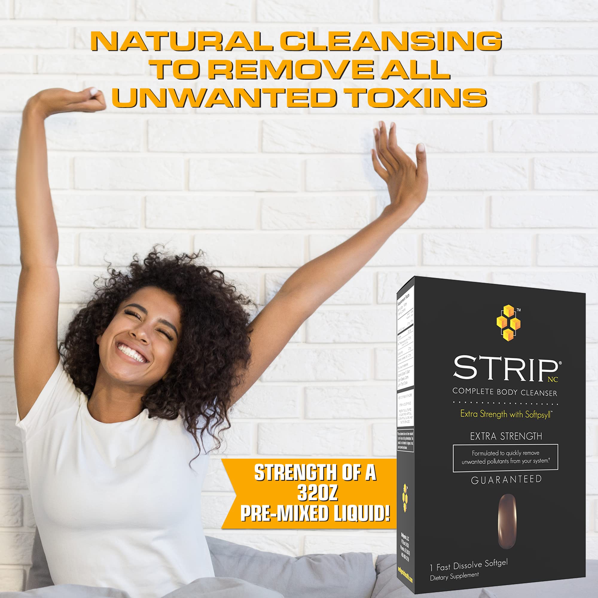 Wellgenix Strip NC softgel detalle de textura para administración fácil