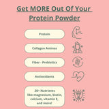 wellious polvo mezclado en avena para desayuno alto en proteína
