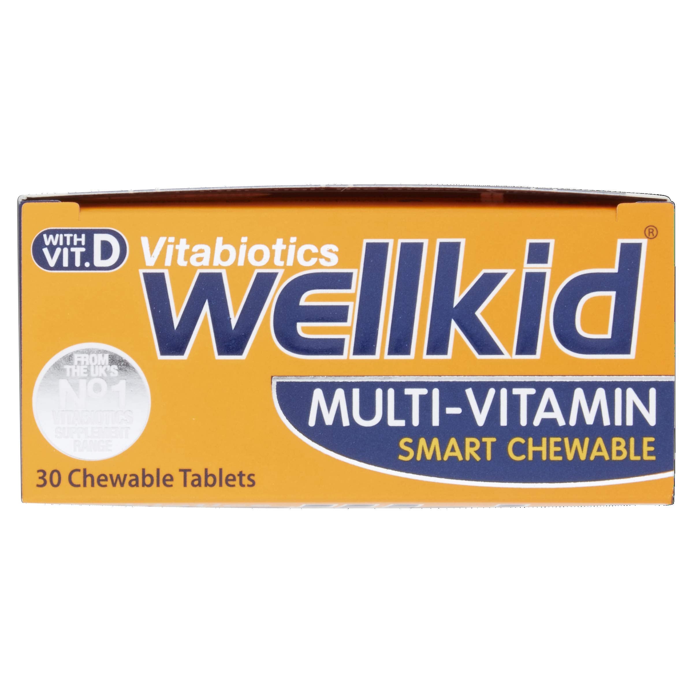 Wellkid etiqueta con lista de ingredientes y dosis recomendada