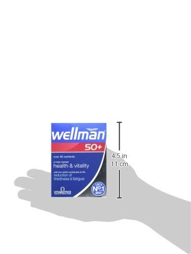 Wellman 50+ tamaño de la tableta en la mano para comparar escala