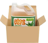 Wellness botella frontal de aloe vera orgánico mostrando tamaño y etiqueta clara