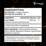 WELLNESS LABSRX composición mostrando beta-glucanos y concentración