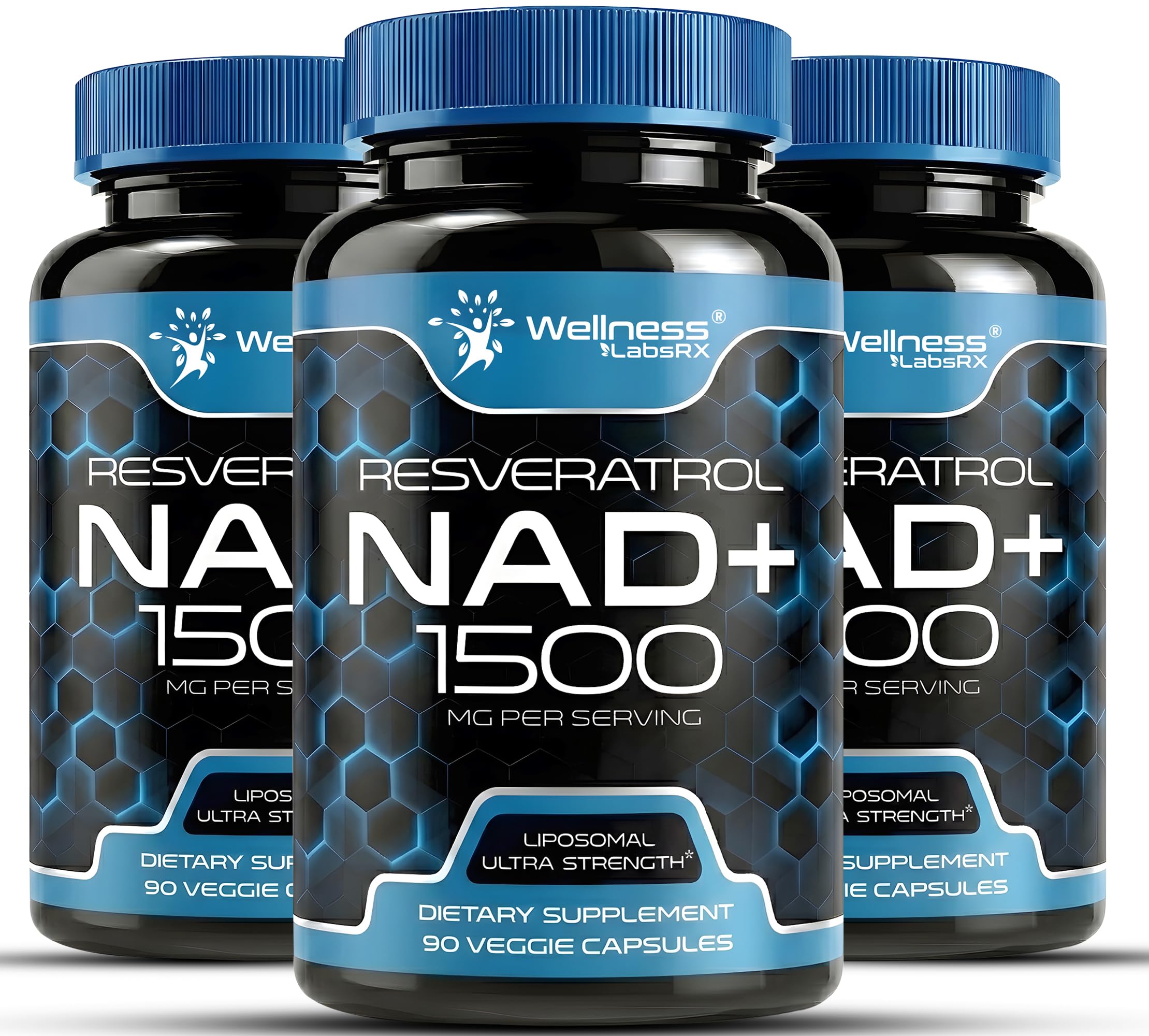 WELLNESS LABSRX envase frontal mostrando diseño y suministro prolongado