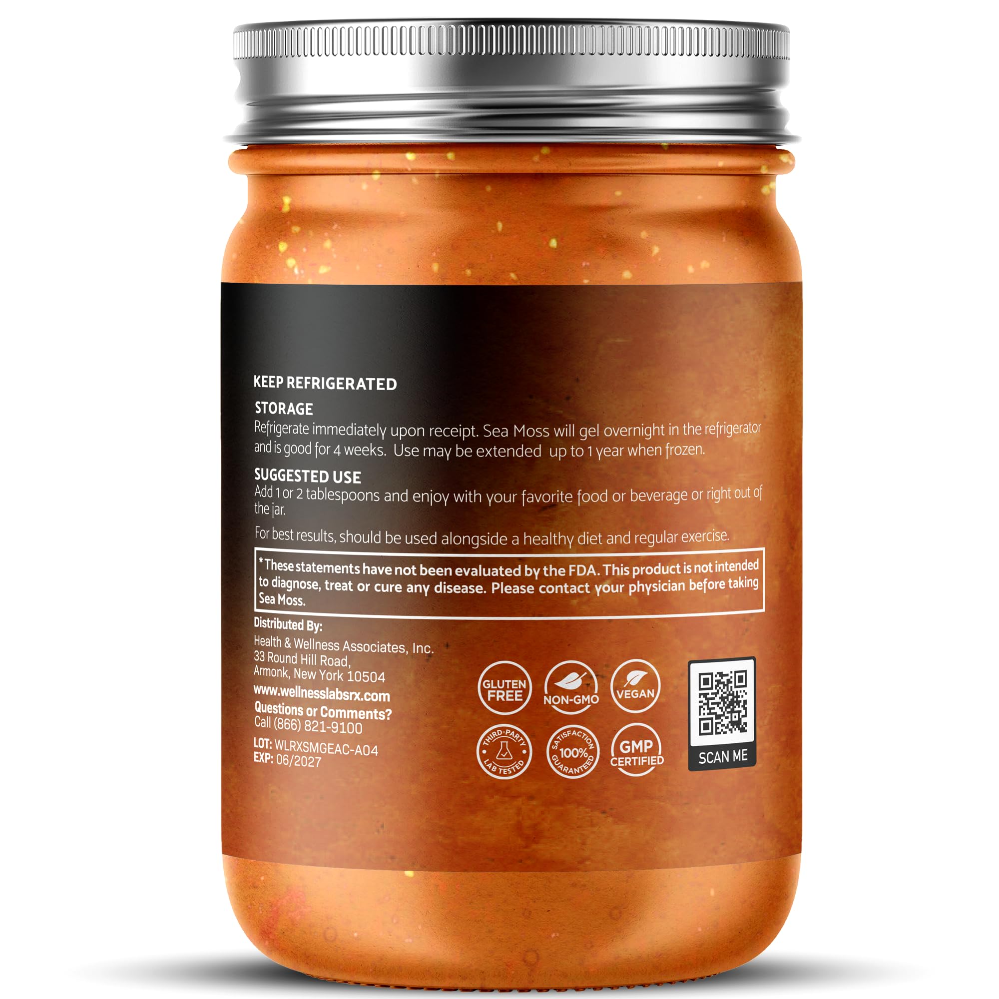 WELLNESS LABSRX cucharada de gel en batido aporta nutrientes