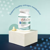 Wellness Resources etiqueta nutricional legible que indica 300 mg I3C y 100 mg DIM