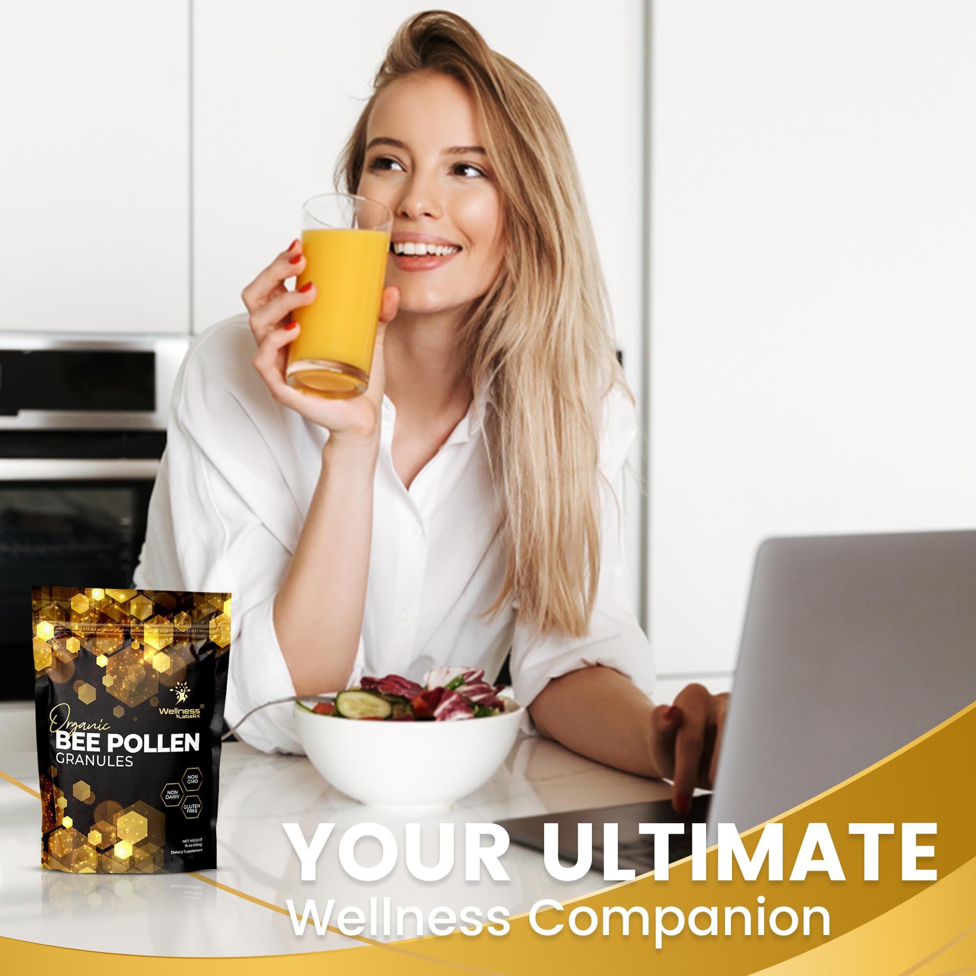 WELLNESS LABSRX ambiente de cocina con producto en uso cotidiano