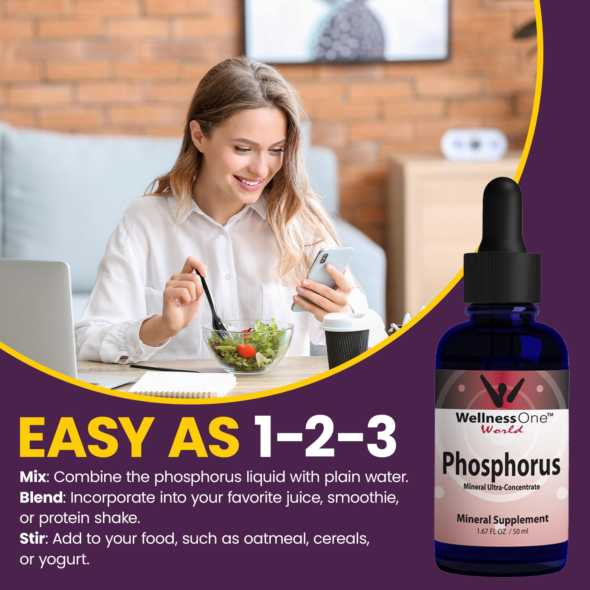 WellnessOne en cocina con frutas, beneficio de adaptación a estilos de vida sanos