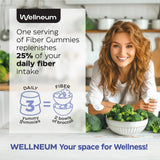 Wellneum frasco abierto con gominolas listos para consumir