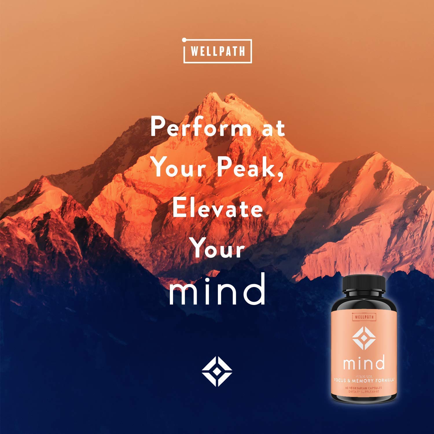 WellPath MIND suplemento sobre escritorio para mejorar enfoque en estudio