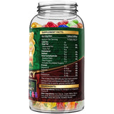 WELLUTION primer plano de textura de gomita frutal que resalta sabor y suavidad