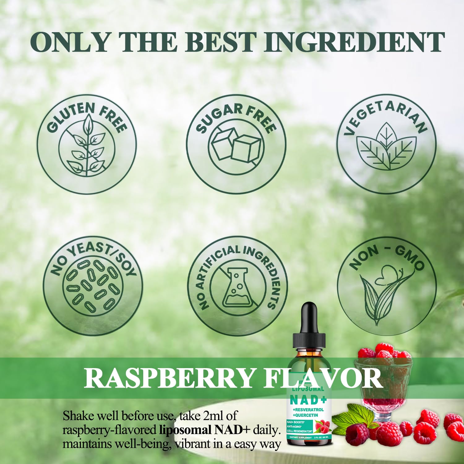 WellVeraVida etiqueta con lista de ingredientes clave y pureza comprobada