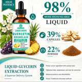 WellVeraVida piña y plantas destacando origen natural de bromelina y quercetina